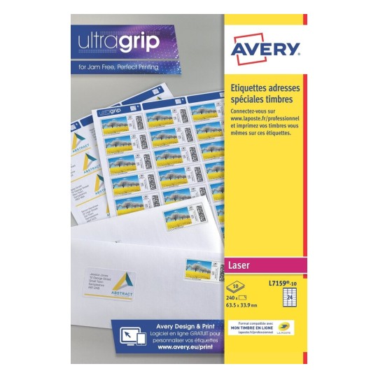 Etiquette pour timbres L7159-10