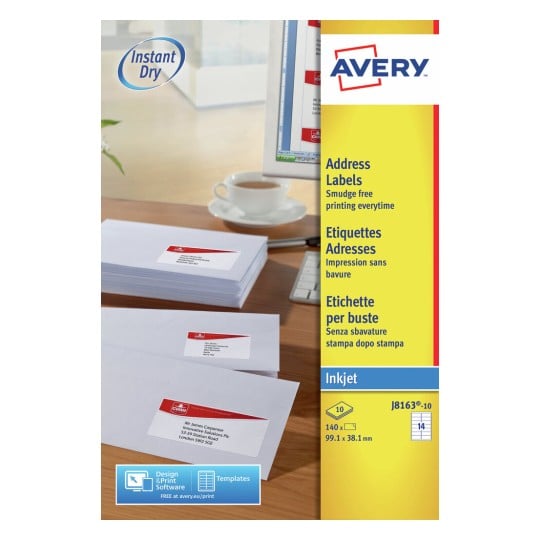 Etiquettes adresse J8163-10