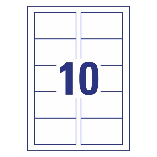 Cartes de visite C32094-10 54 x 85 mm
