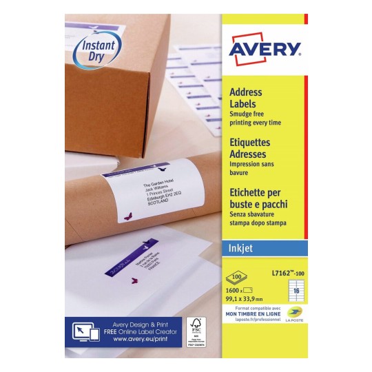 Etiquette adresse J8162-100