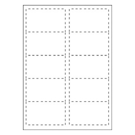 250 cartes de visite mates microperforées C32010-14 54 x 85 mm
