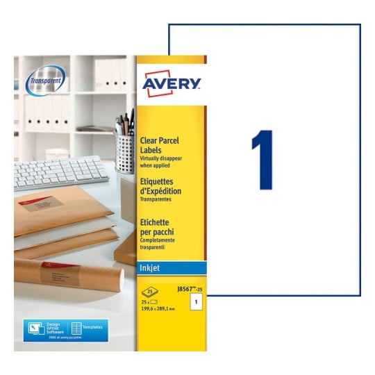 Etiquette adresse J8567-25 Contenu: 25 Etiquettes / 25 Feuilles