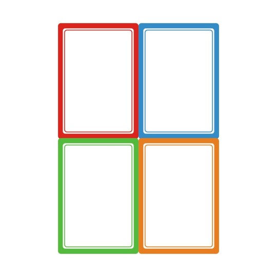 16 étiquettes cahiers classiques ultra adhésives RES16