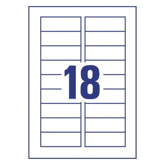 Etiquettes magnétiques J8871-5 28 x 78 mm