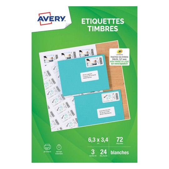 72 étiquettes pour timbres J8159-3