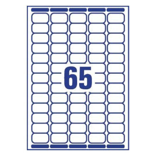 Etiquette mini L7651-25 21,2 x 38,1 mm