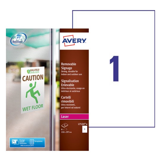 Etiquette de signalisation L7124-8 Contenu: 8 Etiquettes / 8 Feuilles