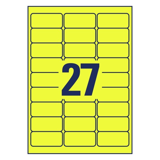 Etiquette ultra-résistante L6105-20 29,6 x 63,5 mm