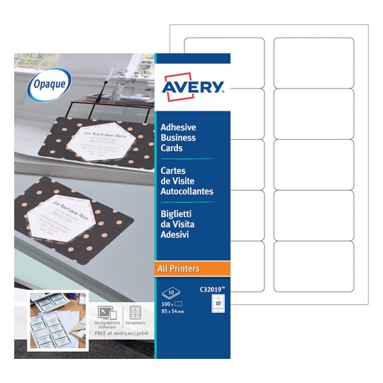 Carte De Visite A Imprimer Creez Votre Carte Pro Avery