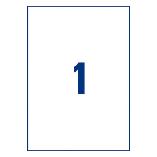Etiquette ultra-résistante J4775-10 297 x 210 mm