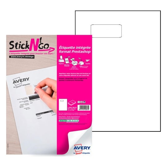 100 étiquettes intégrées - Prestashop L7984-100 Contenu: 100 Feuilles