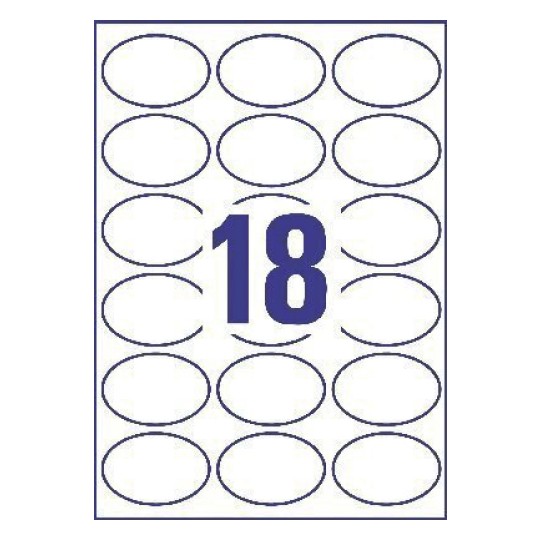 Etiquettes brillantes C6079-10 63,5 x 42,3 mm