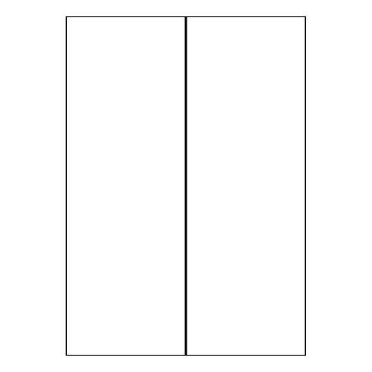 Gabarit d'étiquette 105x297mm