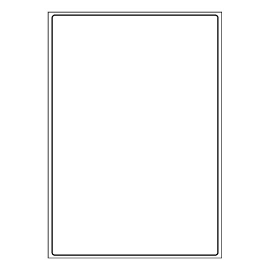 Gabarit d'étiquette 200x289mm