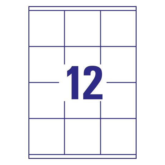 Etiquette multi-usages
70 x 70 mm, Blanc
