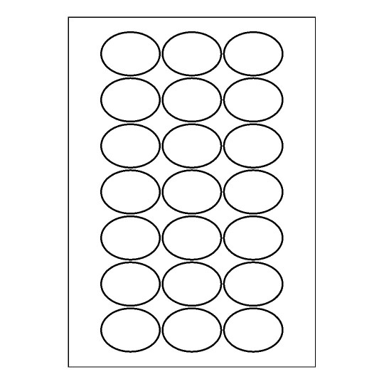 Gabarit d'étiquette 50x37mm