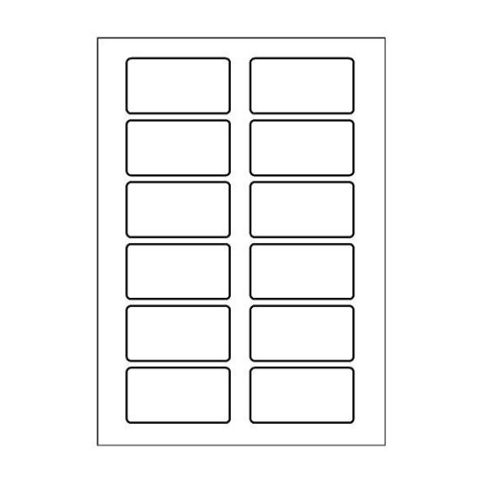 240 badges autocollants imprimables pour textile
40 x 75 mm, Blanc, Laser