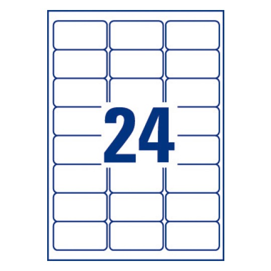 Etiquettes enlevables
33,9 x 63,5 mm, Polyester, Laser, Adhésif enlevable, Blanc