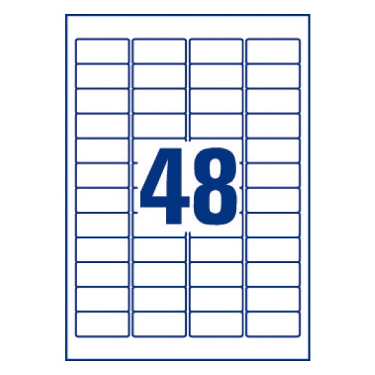 Etiquettes enlevables
21,2 x 45,7 mm, Polyester, Laser, Adhésif enlevable, Blanc