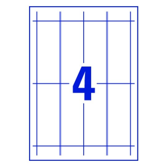 40 chevalets porte-noms imprimables
45 x 120 mm, Blanc