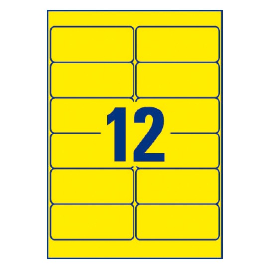 Etiquette ultra-résistante
42,3 x 99,1 mm, Polyester, Laser, Adhésif permanent, Jaune