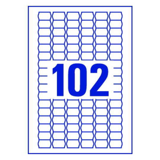 Etiquette format prix
26 x 16 mm