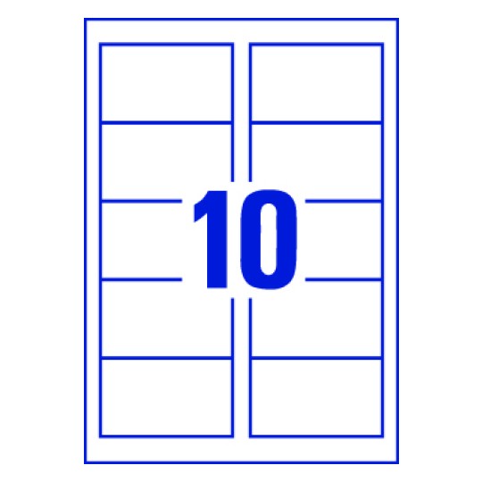 10 etiquettes autocollantes