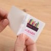 badges adhésifs facilement décollable du support
