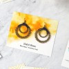 Cartes boucles d'oreilles