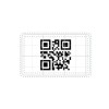 Etiquette qr code rectangle 