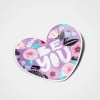 Stickers personnalisés coeurs