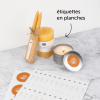 Etiquettes bougies personnalisées en planches