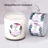 Etiquettes bougies en rouleaux