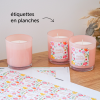 Etiquettes carrées personnalisées en planche