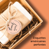 Etiquette personnalisée américaine perforée pour savons artisanaux