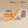 Rouleaux d'étiquettes personnalisées pour pot de miel