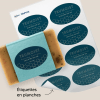 Etiquettes ovales planches