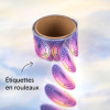 Rouleau d'étiquettes rondes personnalisées