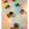 étiquettes holographiques en planches