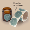 etiquettes pots et bocaux en rouleaux