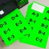 Etiquettes vierges autocollantes vert fluo