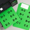 Etiquettes vierges autocollantes vertes