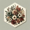 Sticker personnalisé en forme d'hexagone