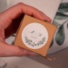 Sticker rond texturé personnalisé pour cadeau de mariage