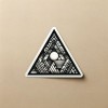 Sticker personnalisé en forme de triangle