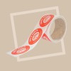 Rouleaux d'étiquettes ovales personnalisées en plastique