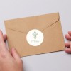 Sticker personnalisé pour sceller une enveloppe pour un décès