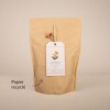Etiquette américaine biseautée en papier recyclé pour personnaliser un sachet de thé