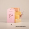 Etiquette américaine biseautée en plastique waterproof pour identifier des savons solides
