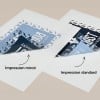 Impression standard vs impression miroir